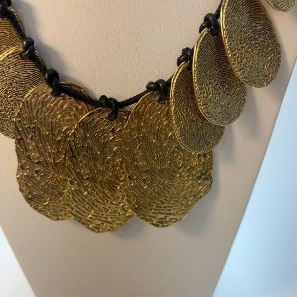 Yves Saint Laurent Gold Statement Necklace